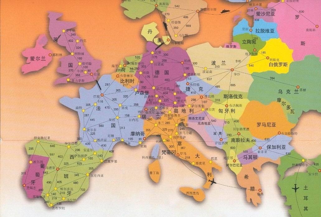 中国人造就欧洲版图，46个欧洲国家，原来都是这样来的