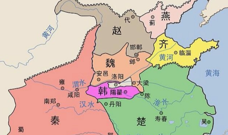战国七雄：秦楚齐燕赵魏韩，分别在哪些省份，有你家乡吗？