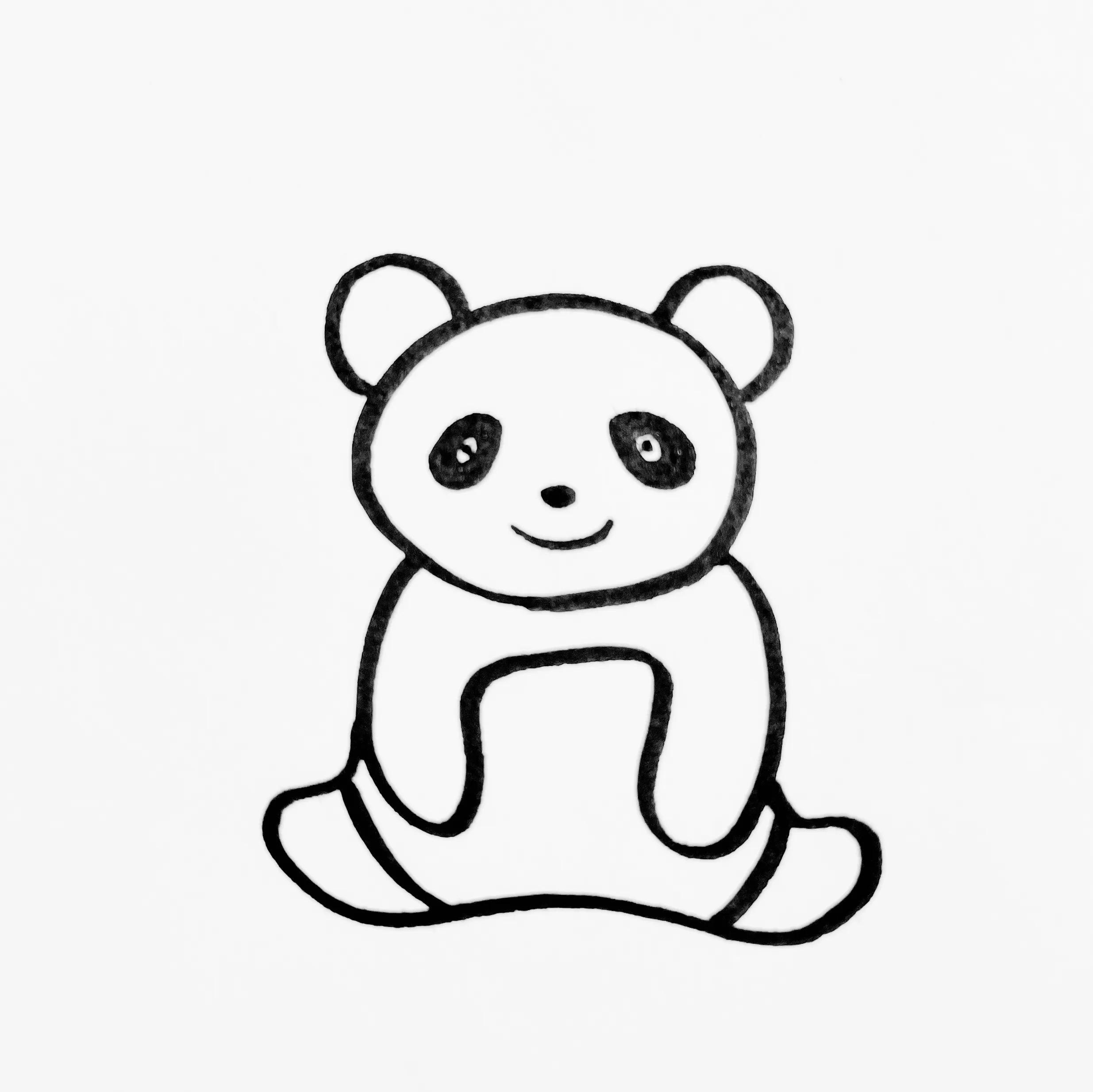 大熊猫怎么画（大熊猫的简笔画教程）