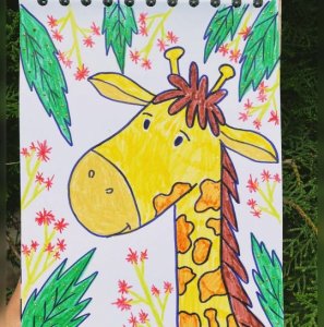 长颈鹿怎么画_长颈鹿的简笔画教程