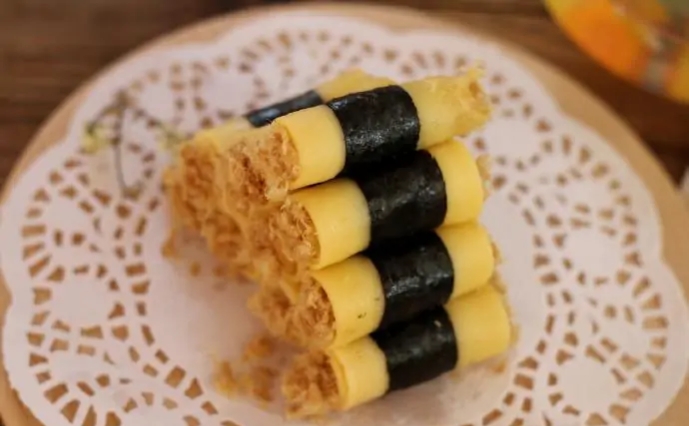 紫菜肉松怎么做_紫菜肉松蛋卷做法