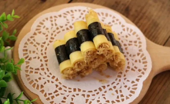 紫菜肉松怎么做_紫菜肉松蛋卷做法