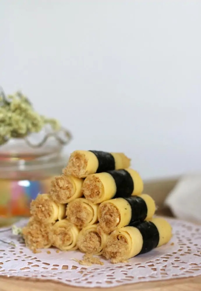 紫菜肉松怎么做_紫菜肉松蛋卷做法