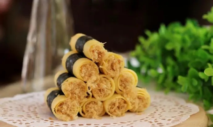 紫菜肉松怎么做_紫菜肉松蛋卷做法