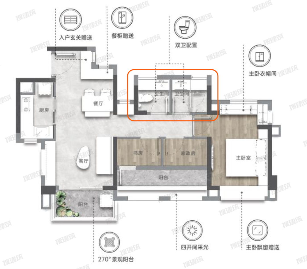 卫生间干湿分离怎么装_卫生间干湿分离的布局效果