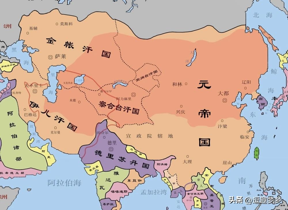 蒙古帝国中分封出的四大汗国_最后结局如何