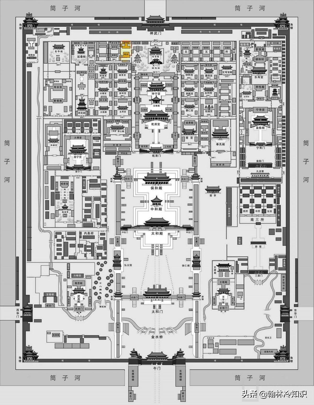 故宫的建筑是如何分布的_故宫建筑的分布详情