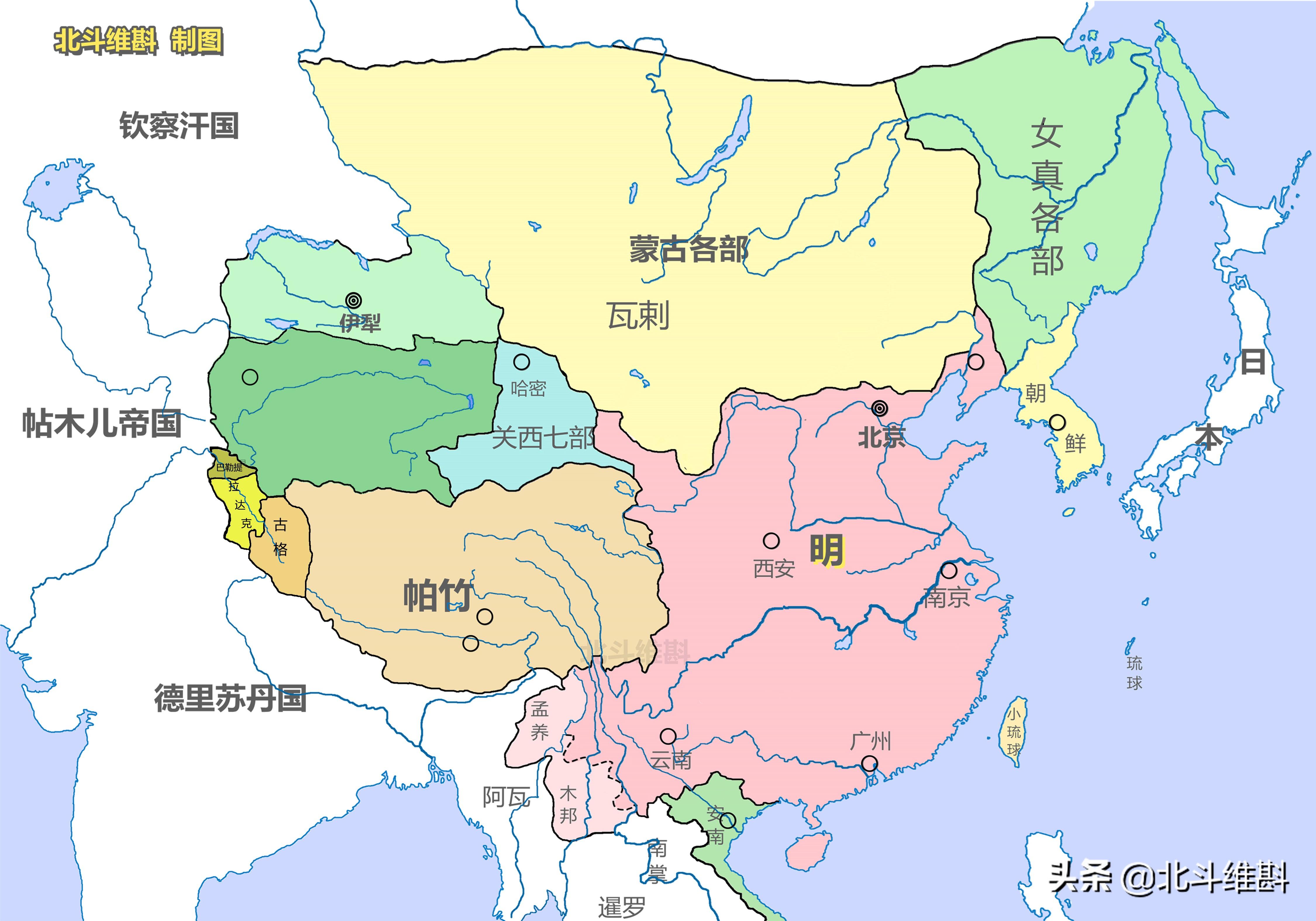 明朝地图是谁画的_明朝地图的演变