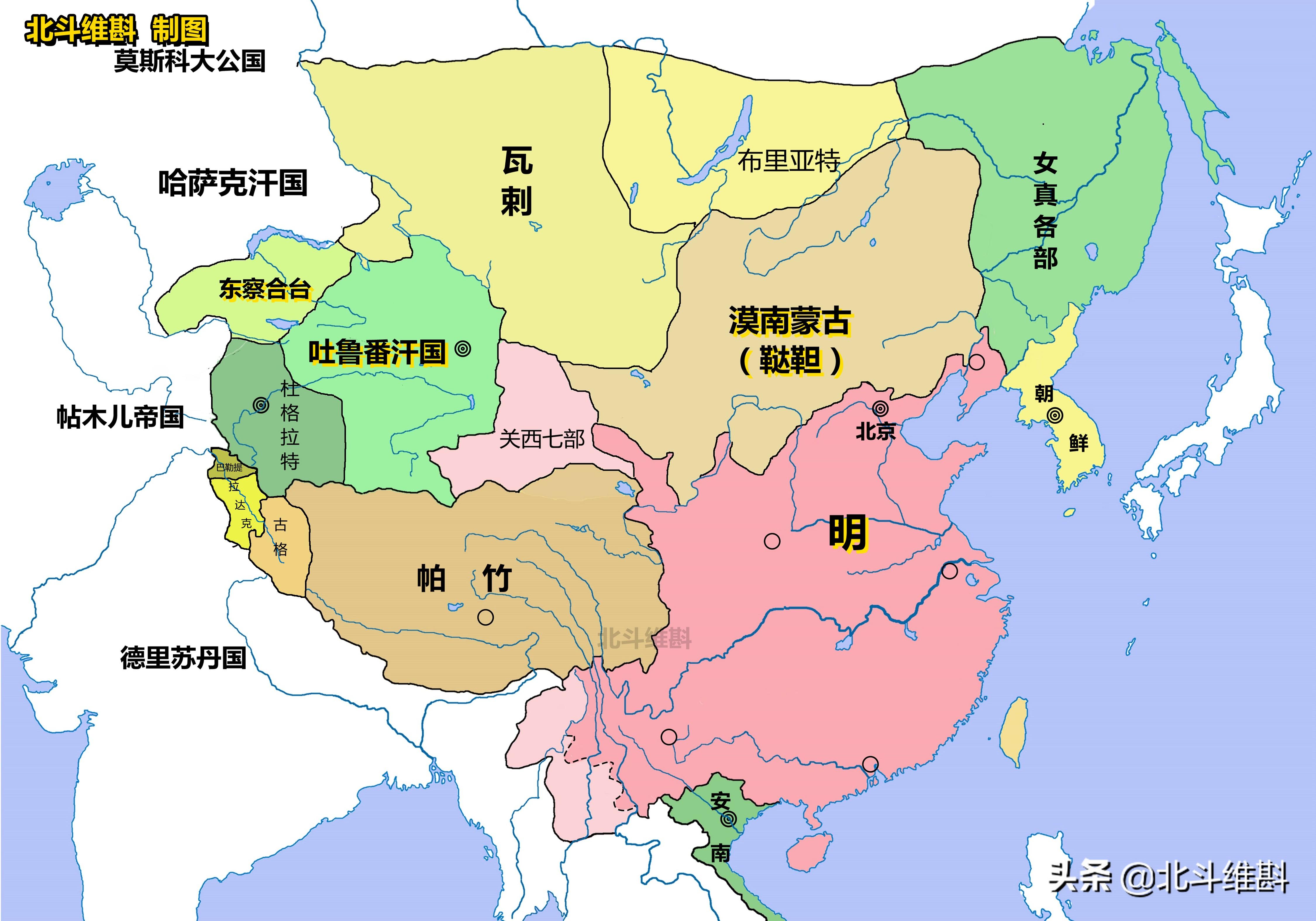 明朝地图是谁画的_明朝地图的演变