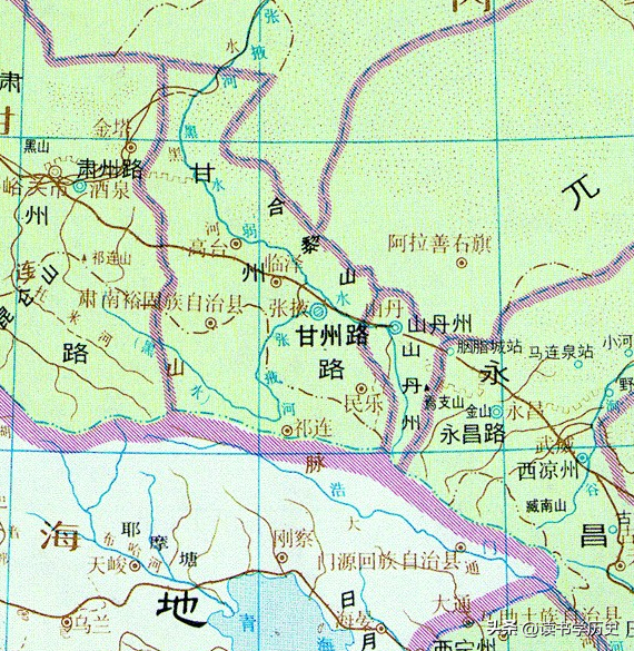 张掖市地理位置，张掖市历史变迁